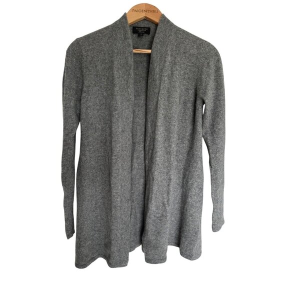 Charter Club Women's M Grey Cashmere Open Cardigan Casual Office - Picture 1 of 6